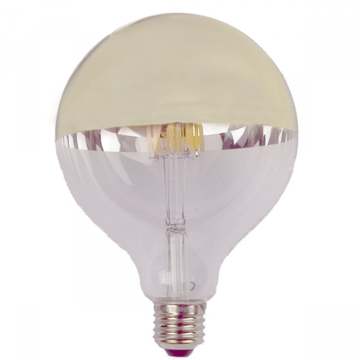 Globlampa 125 toppfrspeglad guld E27 7W i gruppen Produkter / Ljuskllor / LED-lampor hos Homelight AB (5307002910)